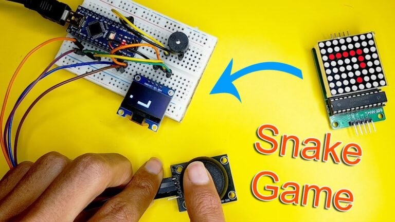 Arduino Snake Game 🐍with Joystick, OLED Display, and Buzzer - DIY TechRush