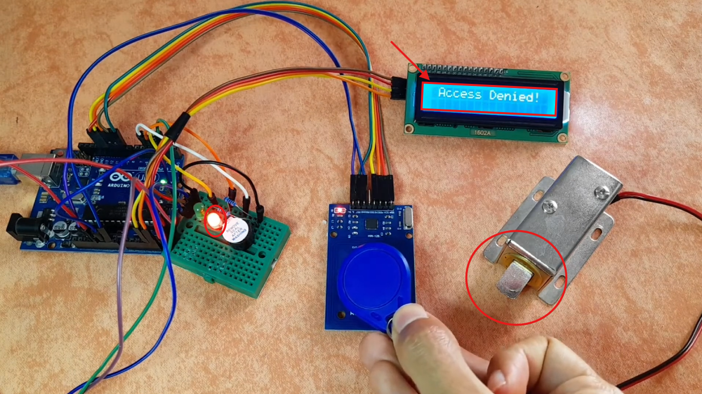 Build an Arduino RFID Door Lock System 🔐(RC522 + Solenoid Lock) - DIY ...
