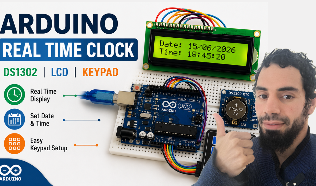 Build Your Own Real-Time Clock with Arduino, LCD, and Keypad Matrix