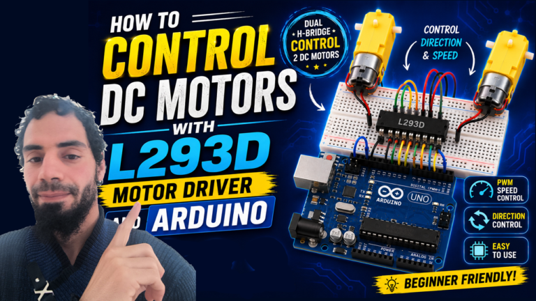 Control DC Motors with the L293D Motor Driver and Arduino (Complete Beginner’s Guide)