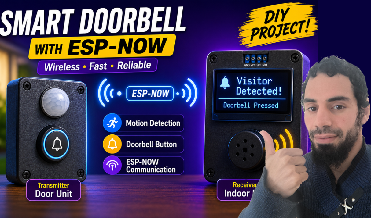 Smart Doorbell with ESP-NOW Protocol: DIY Project (Guide)