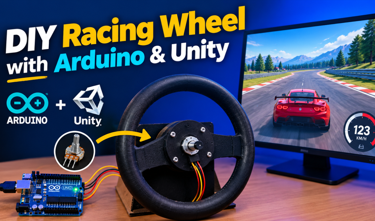 Build a Custom Steering Wheel with Arduino and Unity: A Complete Guide